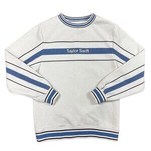 Taylor Swift MIDNIGHTS Crewneck Stripe Sweatshirt | Medium
